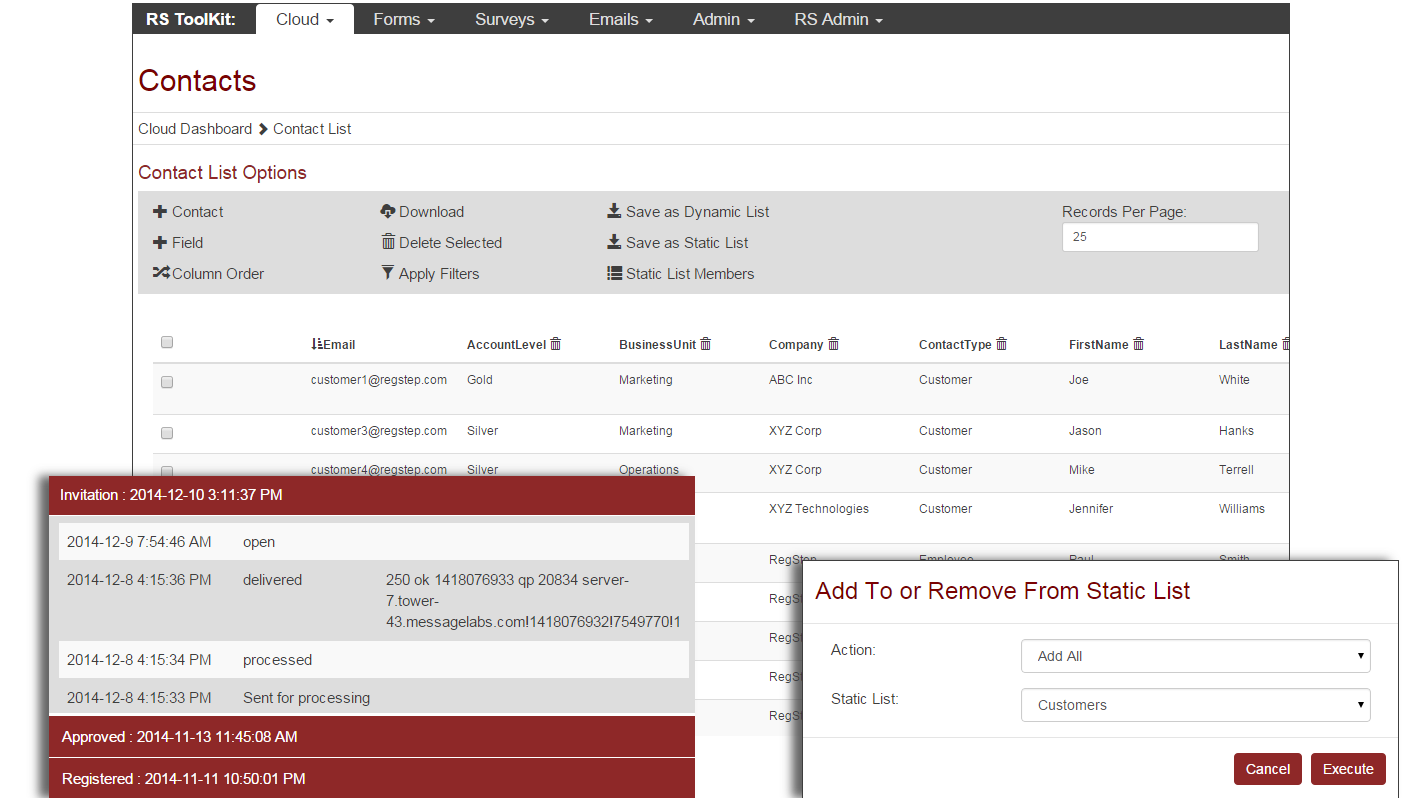 Contact List Management